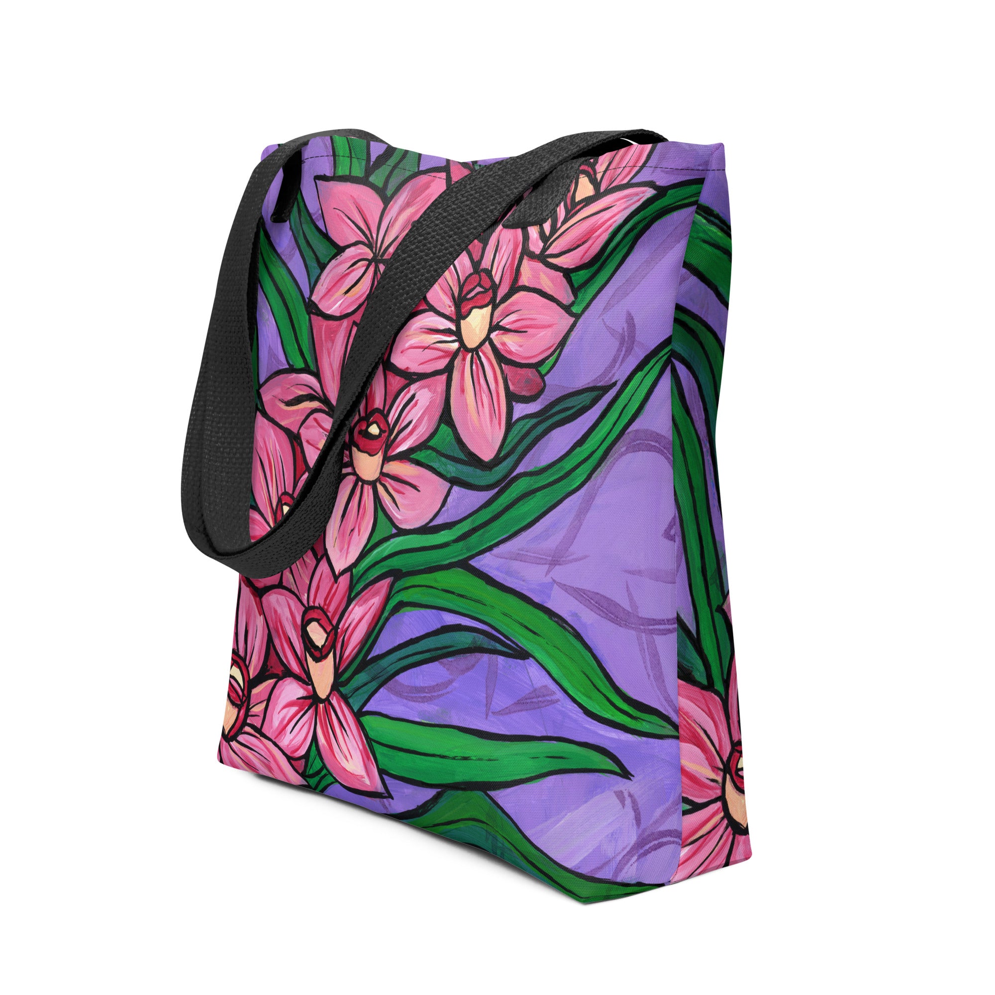 Pink Orchid Tote Bag