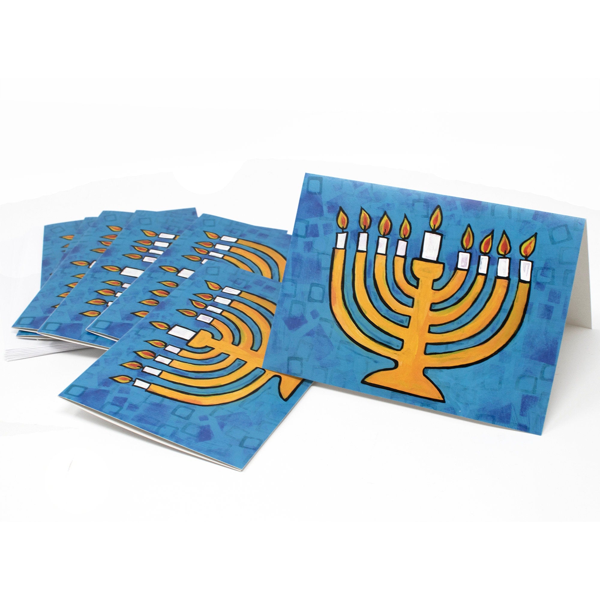 Happy Hanukkah Cards - Holiday Greeting Cards - Set of 8