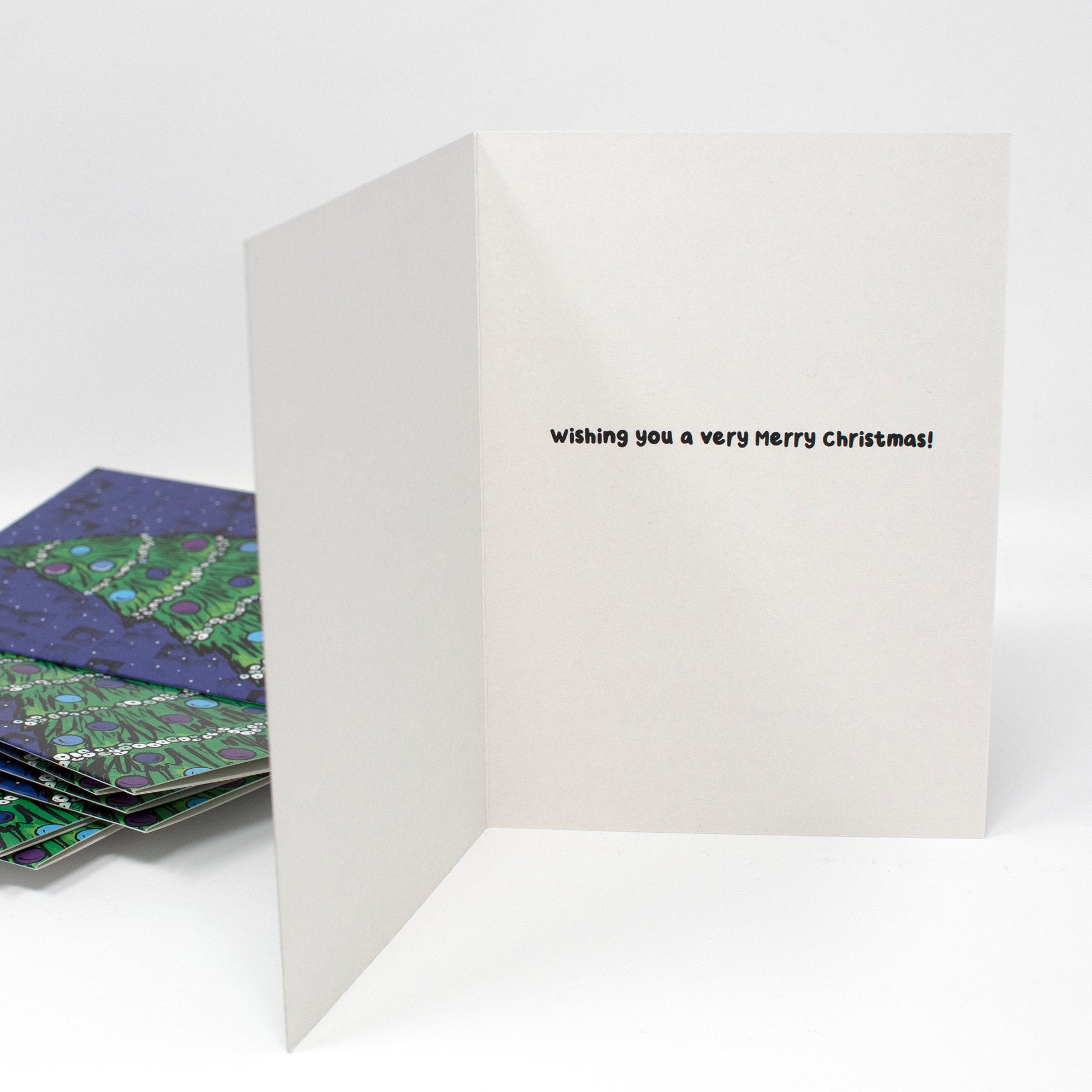 Christmas Cards - Merry Christmas Greeting Cards - Set of 8 Holiday Cards