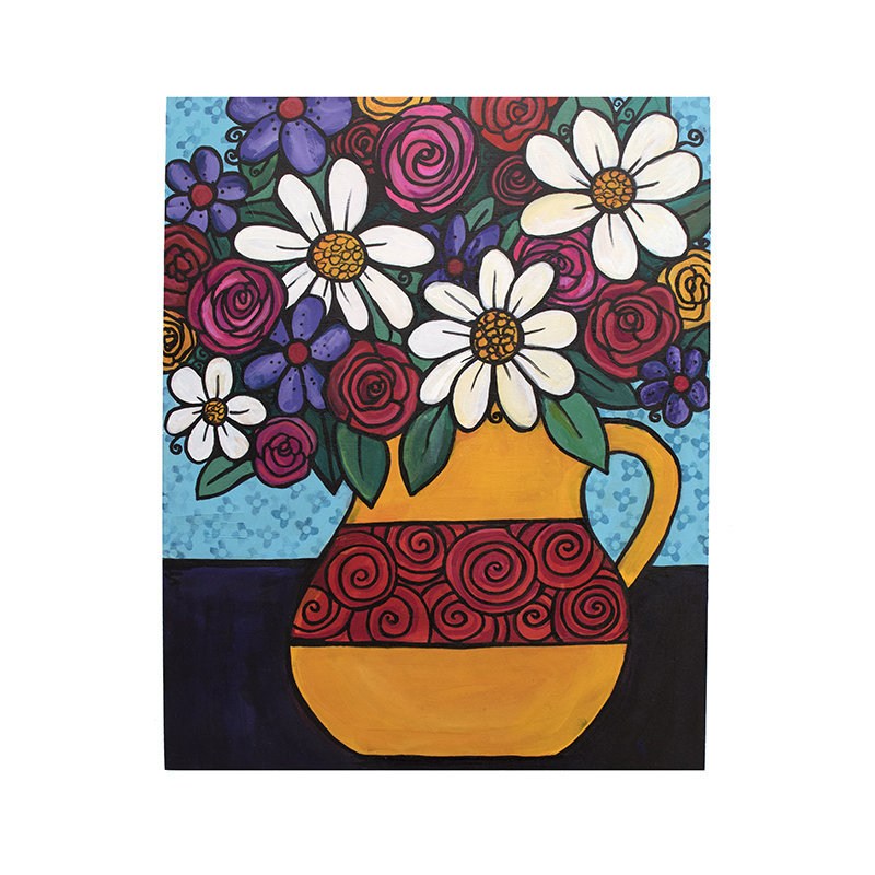Flower Painting - Bright Cheery Colors 