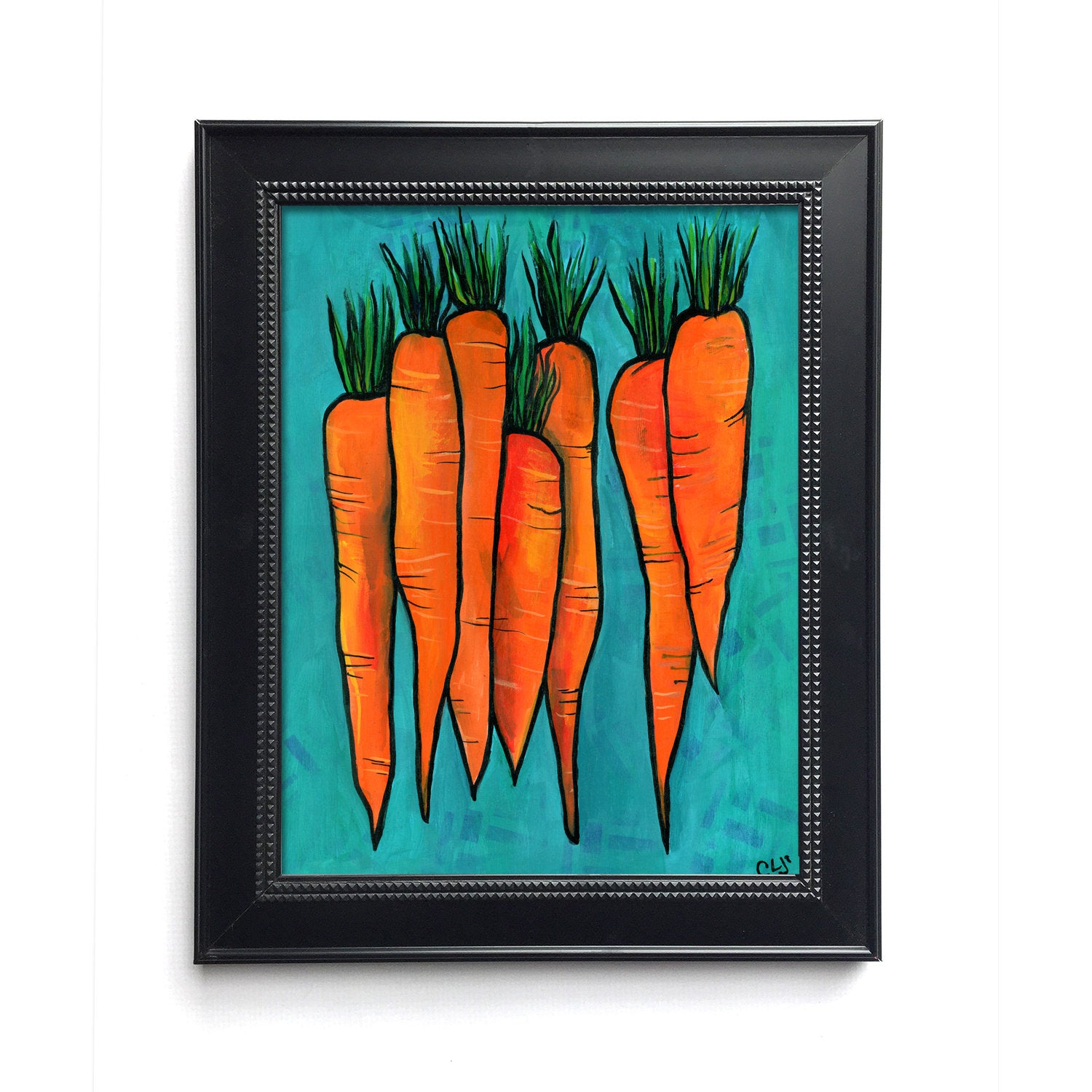 Carrot Print - Bunch of Carrots Wall Art 