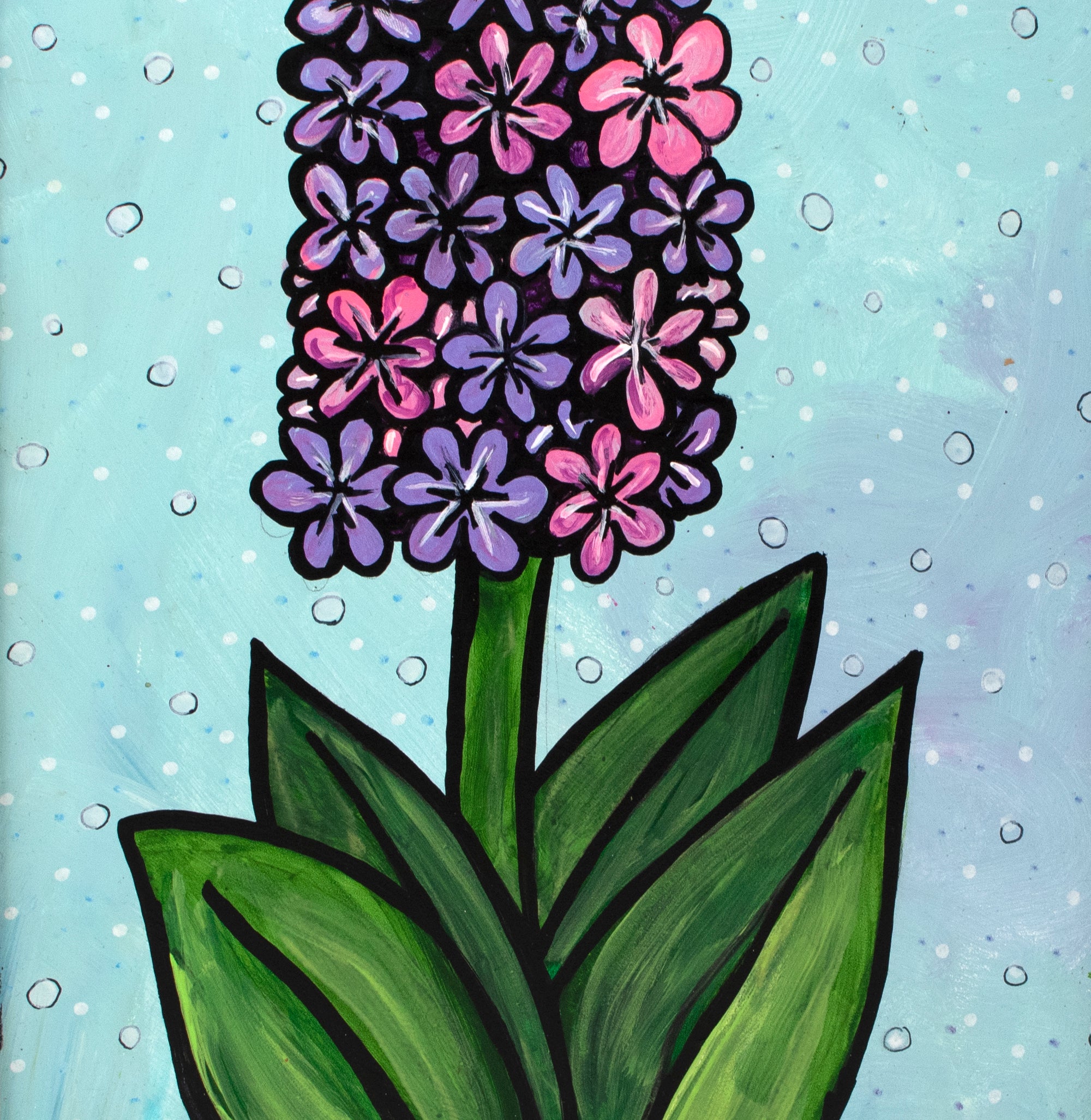 Purple Hyacinth Painting