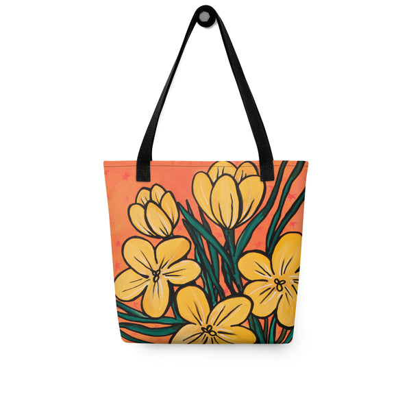 Yellow Crocus Tote Bag - Claudine Intner