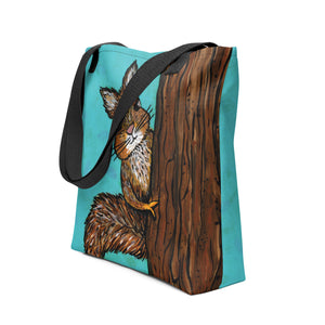 Squirrel Tote Bag - side view