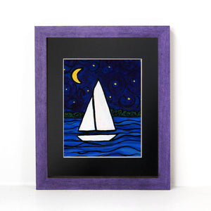 Sailboat at Night Print