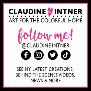 Follow me @ClaudineIntner on facebook, instagram, and tiktok to see my latest creations, behind the scenes videos, news and more