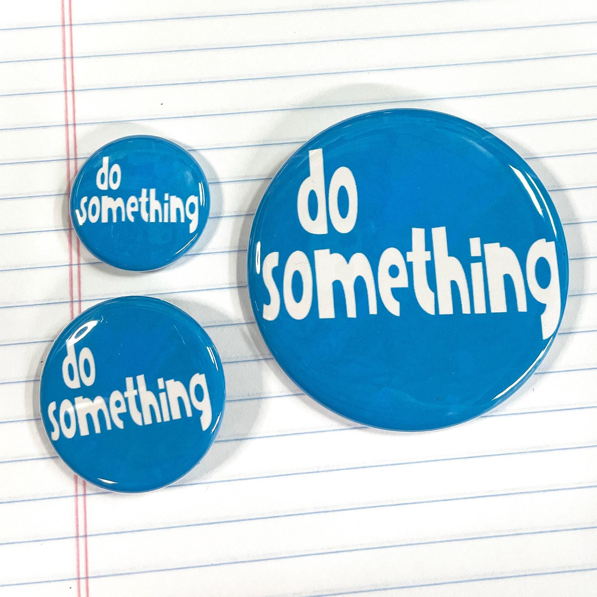 all 3 sizes of the do something button on lined notebook paper