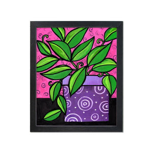 Potted Pothos Plant Print