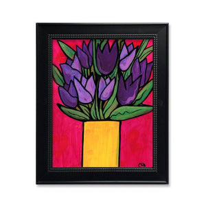Purple Tulips Art Print
