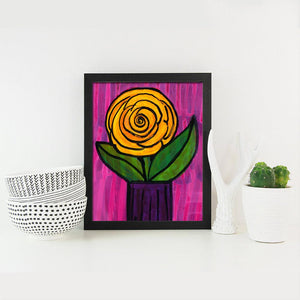 Yellow Ranunculus Print