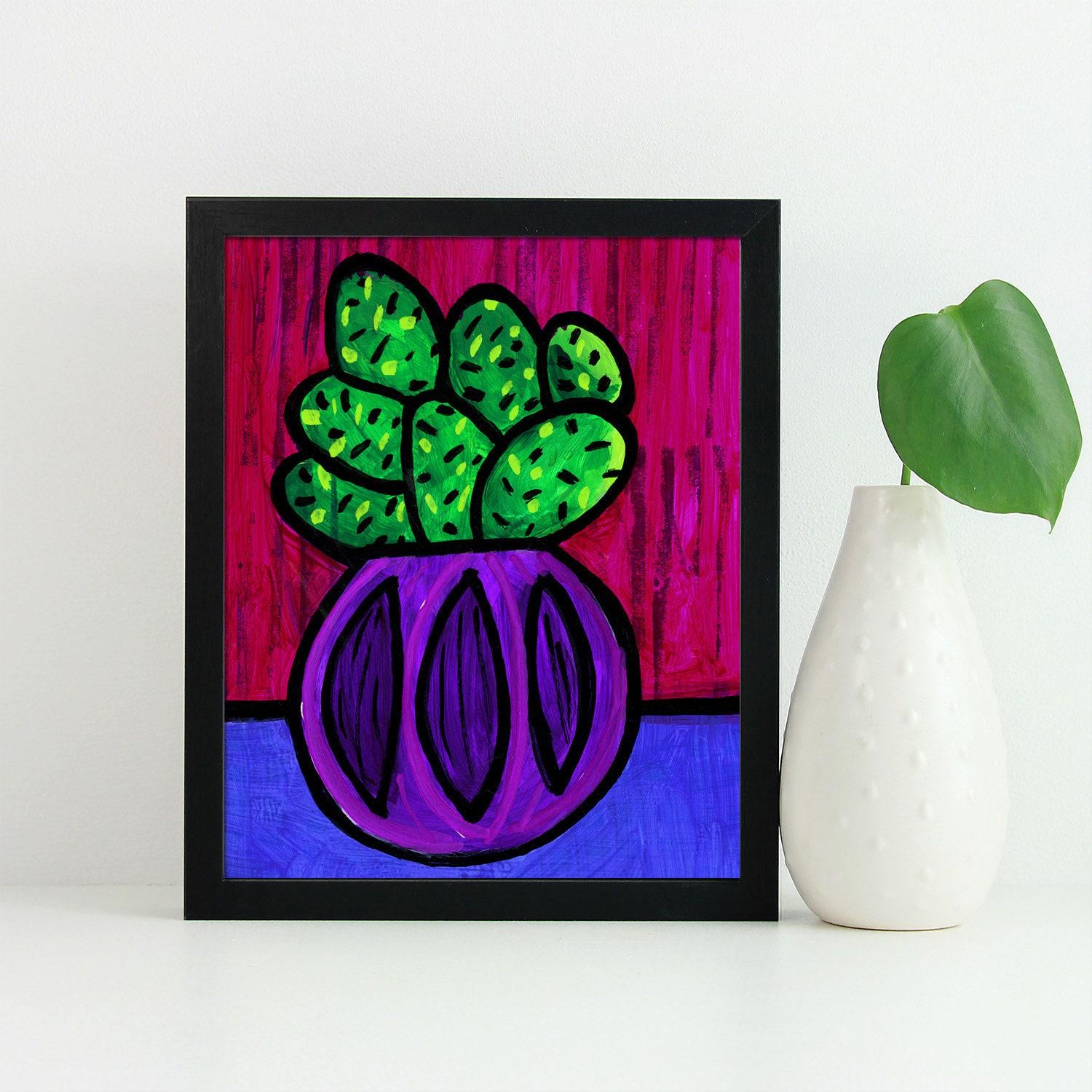 Happy Cactus Print