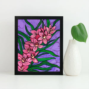 Pink Orchid Art Print