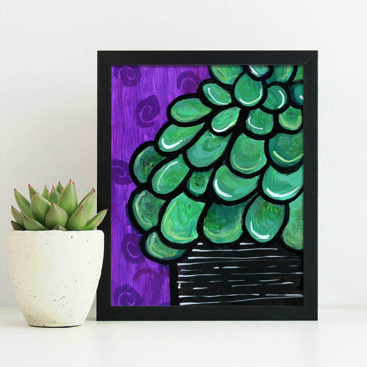 Jade Plant Print