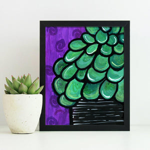 Jade Plant Print