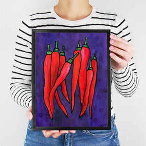 Red Chili Pepper Print