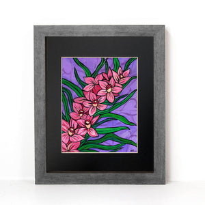 Pink Orchid Art Print