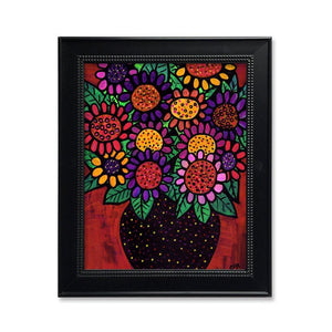 Playful Posies Whimsical Floral Art Print