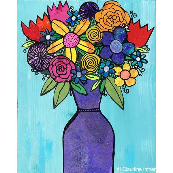 Vase of Flowers Art Print