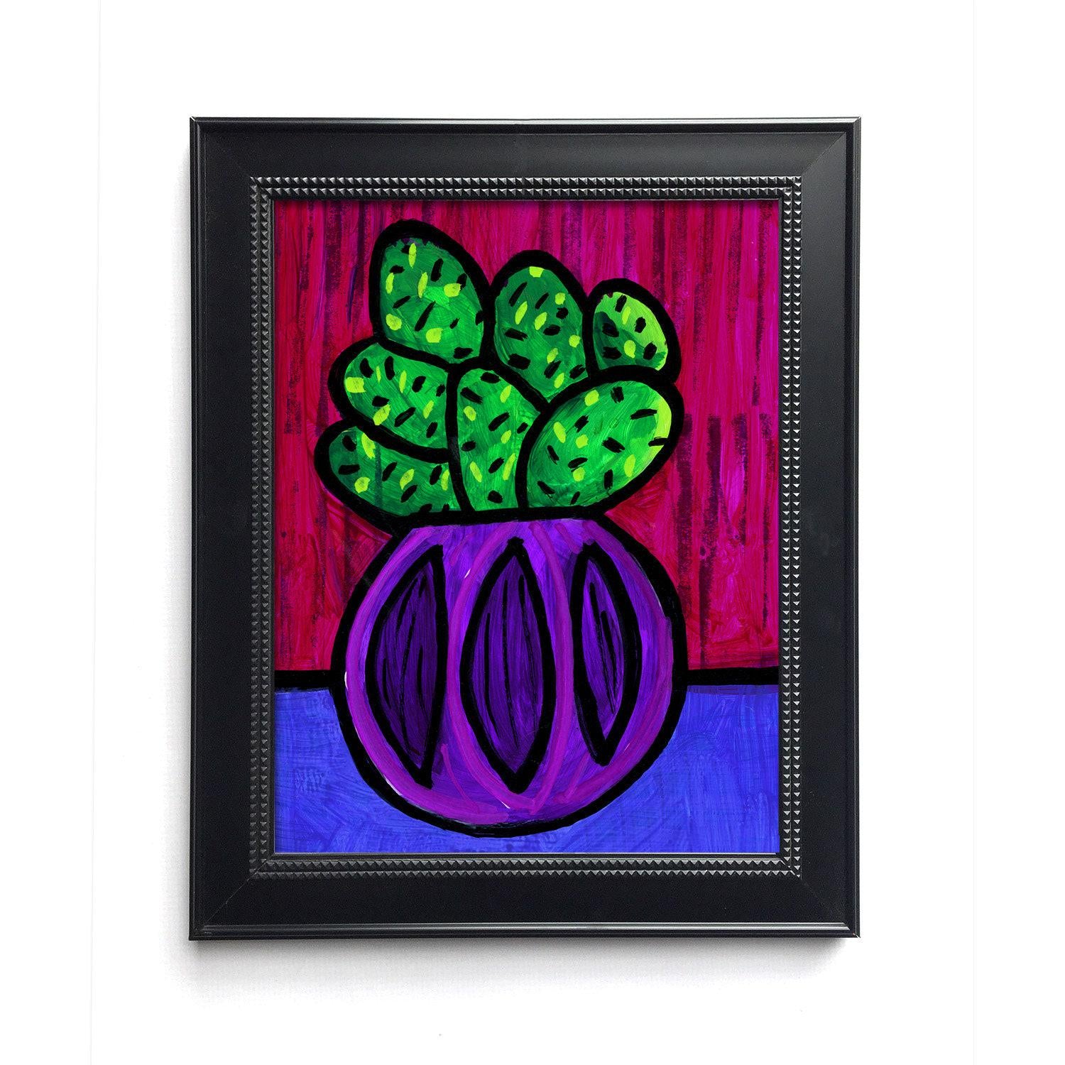 Happy Cactus Print