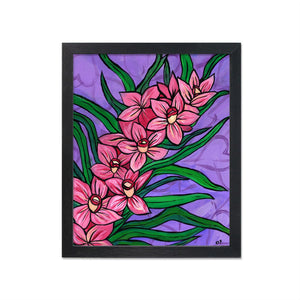 Pink Orchid Art Print
