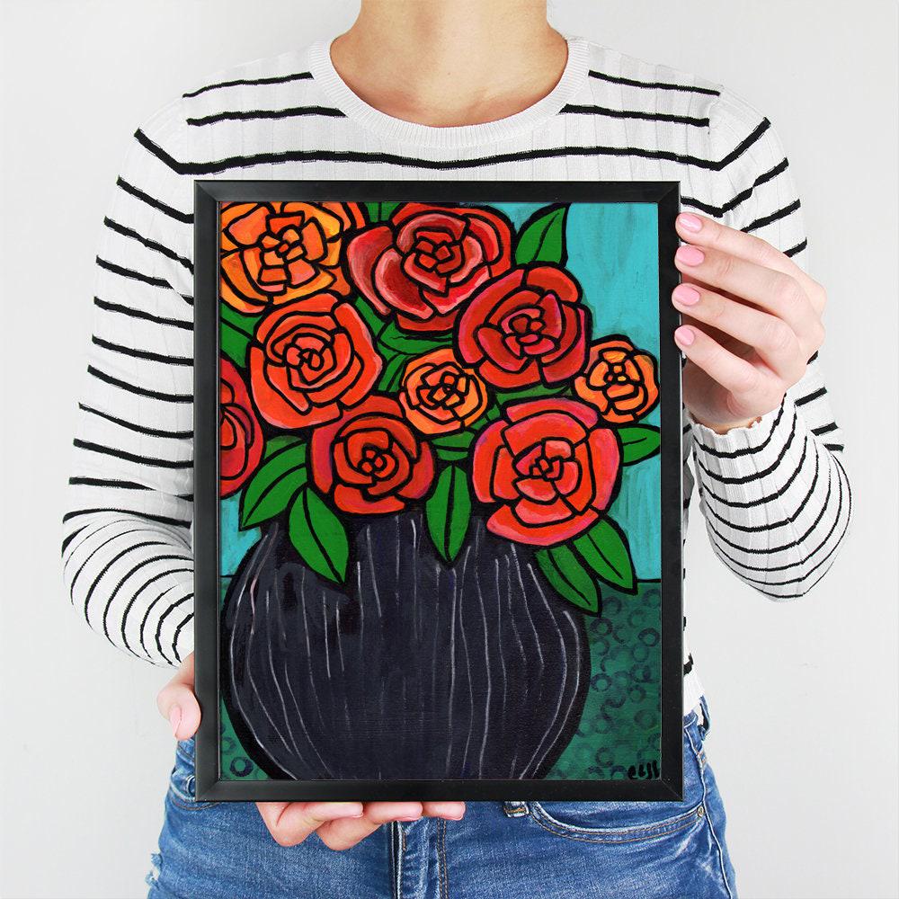 Red Rose Print