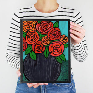 Red Rose Print