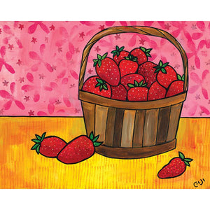 Strawberry Basket Print