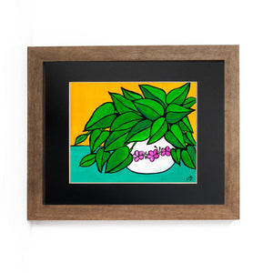 Happy Pothos Plant Print