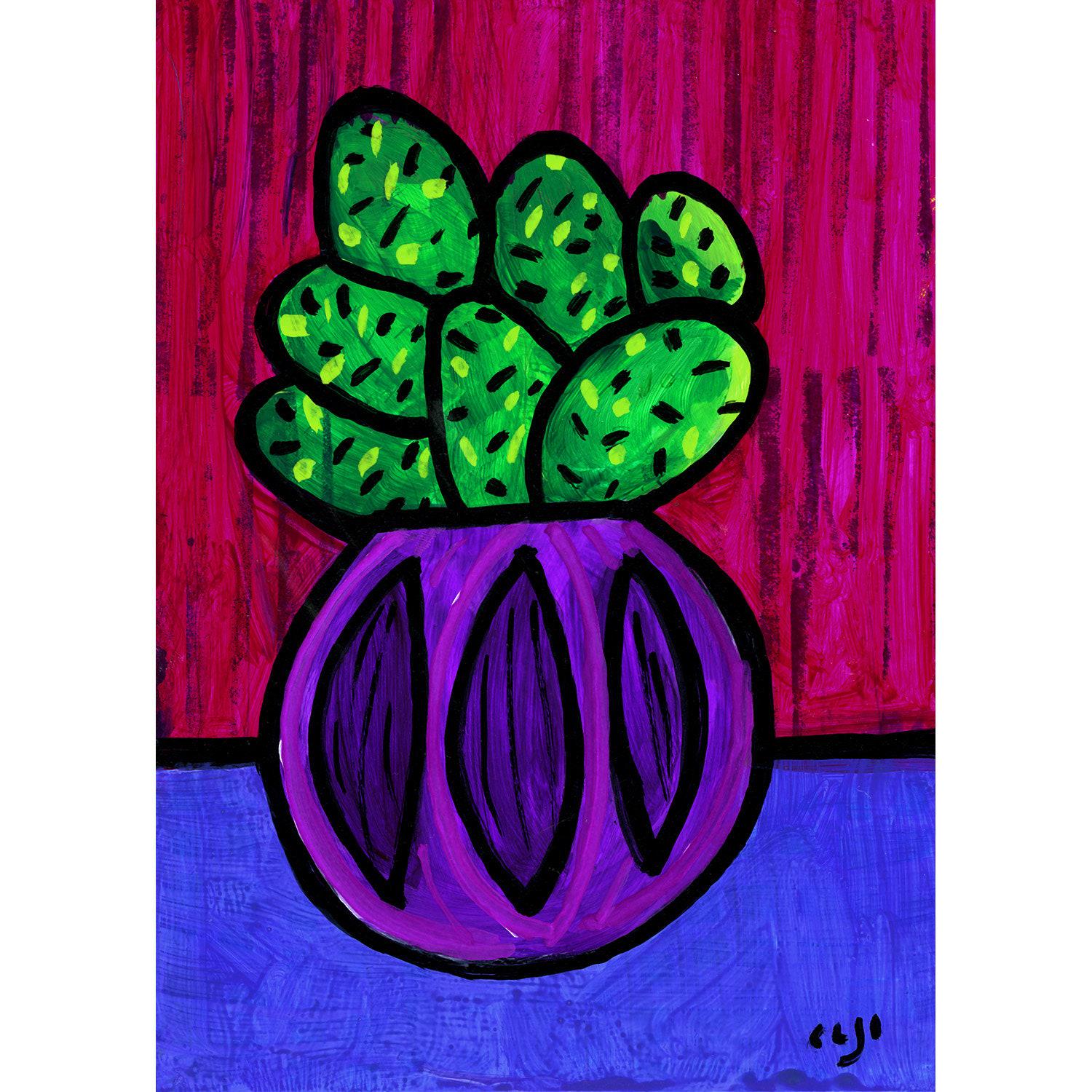 Happy Cactus Print