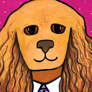 Detail of Tanner the Cocker Spaniel&#39;s face