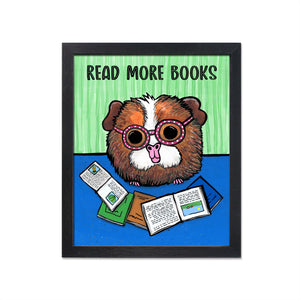 Read More Books Guinea Pig Art Print