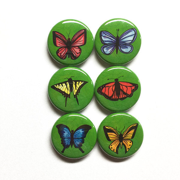 Butterfly Magnet or Pin Set