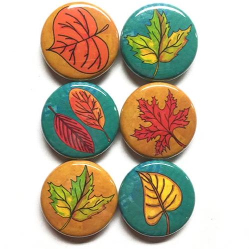 Leaf Magnets or Leaf Pins