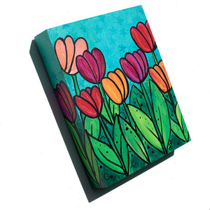Original Tulip Painting - Spring Flower Painting 