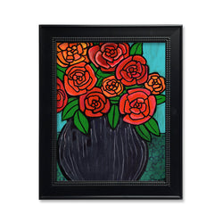 Red Rose Print - 5x7, 8x10, or 11x14 Art Print with Optional Mat 