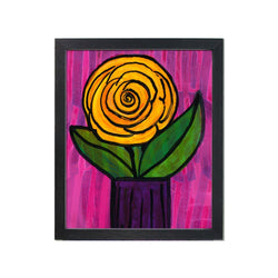 Yellow Ranunculus Print - Vibrant Flower Art Print 