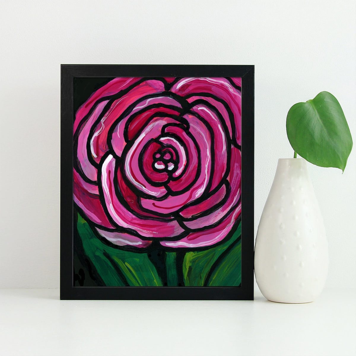 Magenta Floral Print - Ranunculus Art Print 