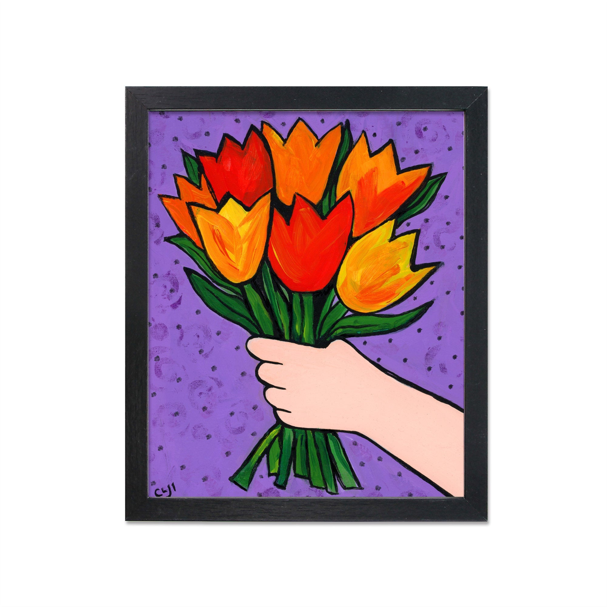 Colorful Tulip Bouquet Print