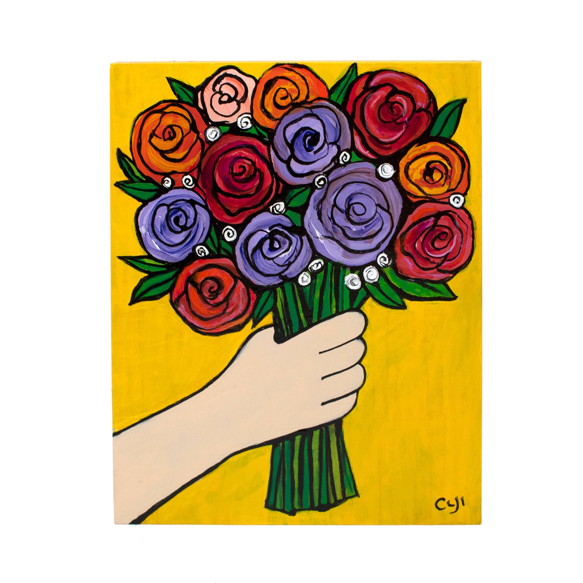 Rose Bouquet Painting