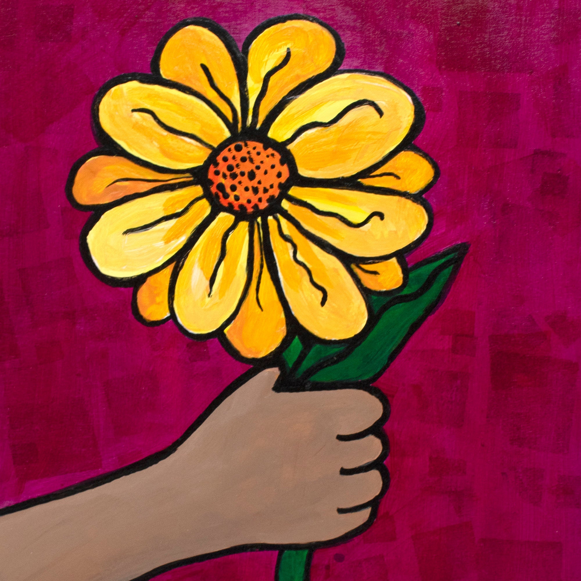 Flower for Mom Painting Claudine Intner