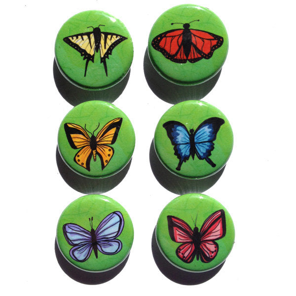 Butterfly Magnet or Pin Set