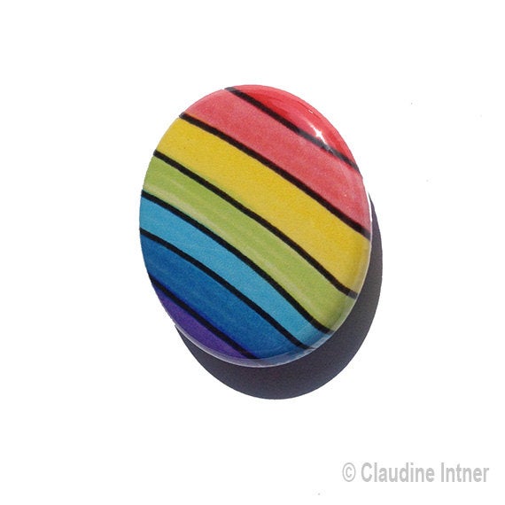 Rainbow Pin, Magnet, or Mirror