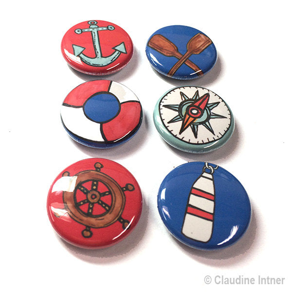 Nautical Magnet or Pin Set