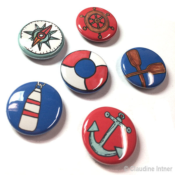 Nautical Magnet or Pin Set