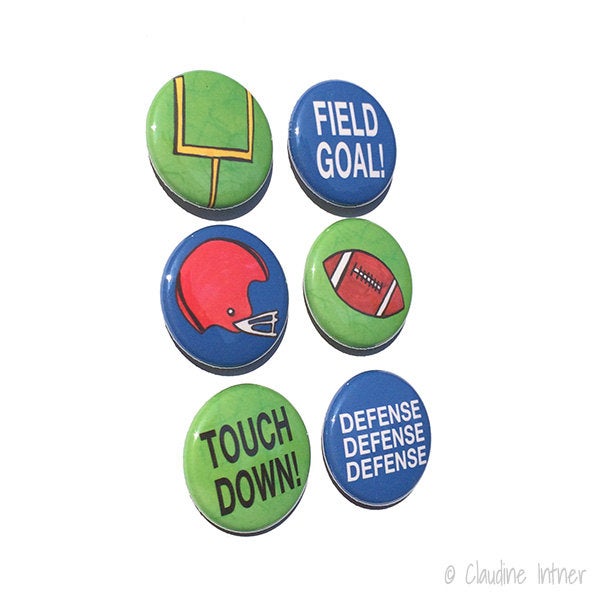 Football Magnets or Pins