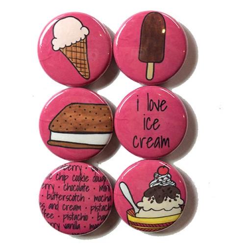 I love Ice Cream Magnets or Pins