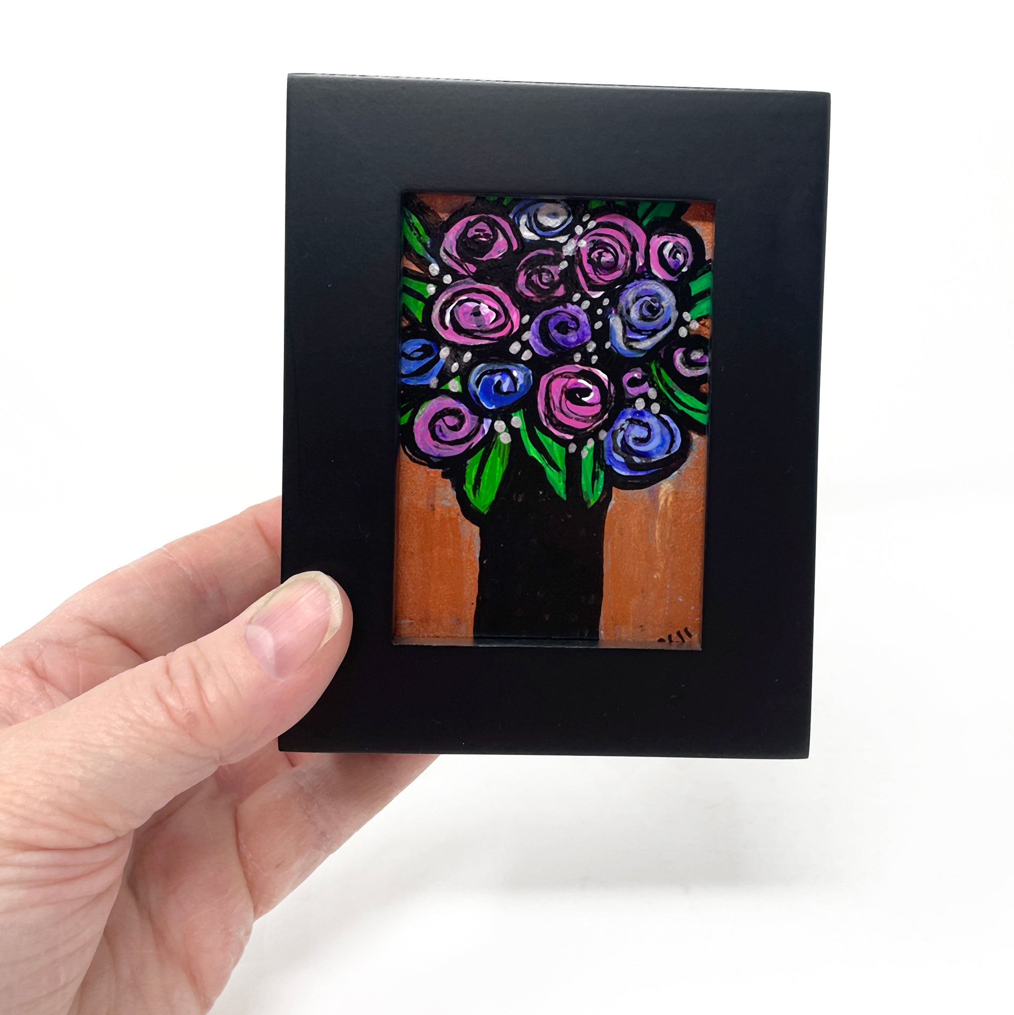 Small Framed Rose Painting