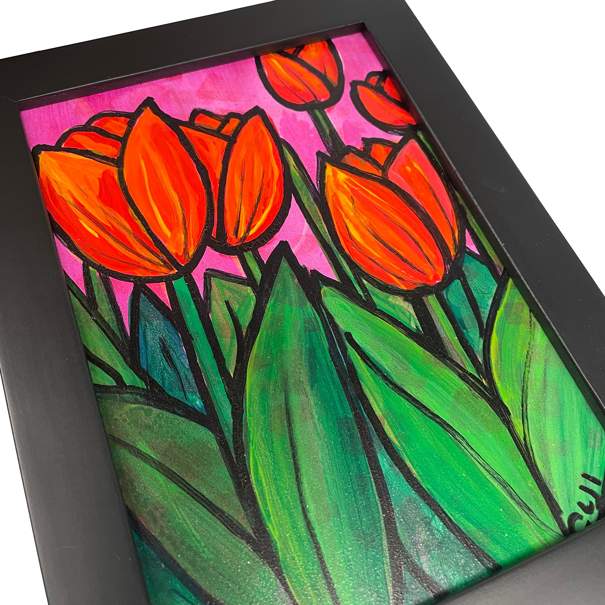 Colorful Tulip Painting
